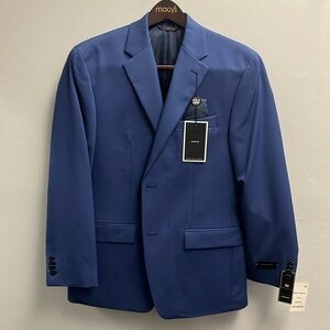 Sean John Solid Suit Jacket Men's 38 short. Blue Classic-Fit Stretch Modern